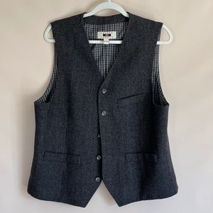 Joseph Abboud menswear grey vest men's size L